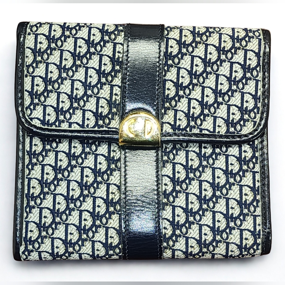 Dior Vintage Monogram Compact Wallet